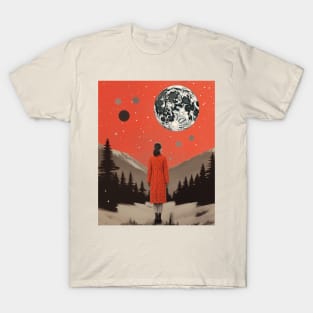 Make a mystical wish to the full moon (girl) T-Shirt